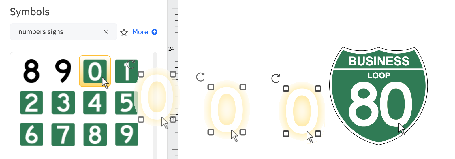 Editable highway signs