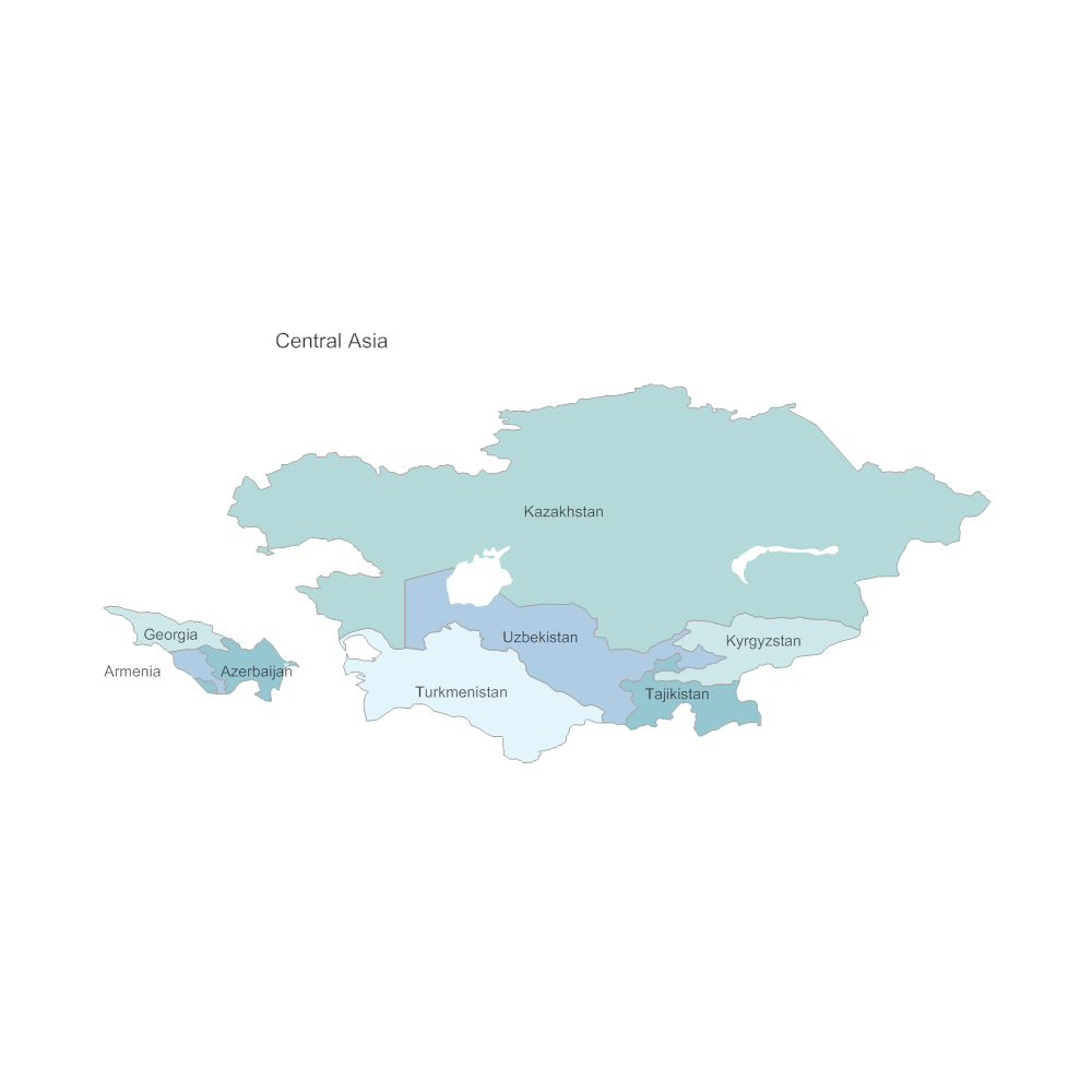 Example Image: Central Asia Map