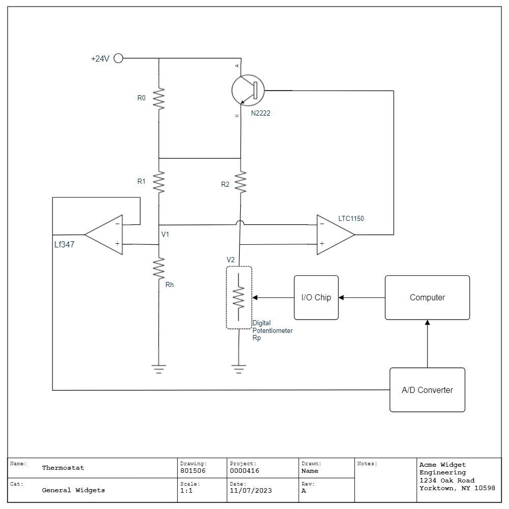 Example Image: Thermostat Circuit Diagram