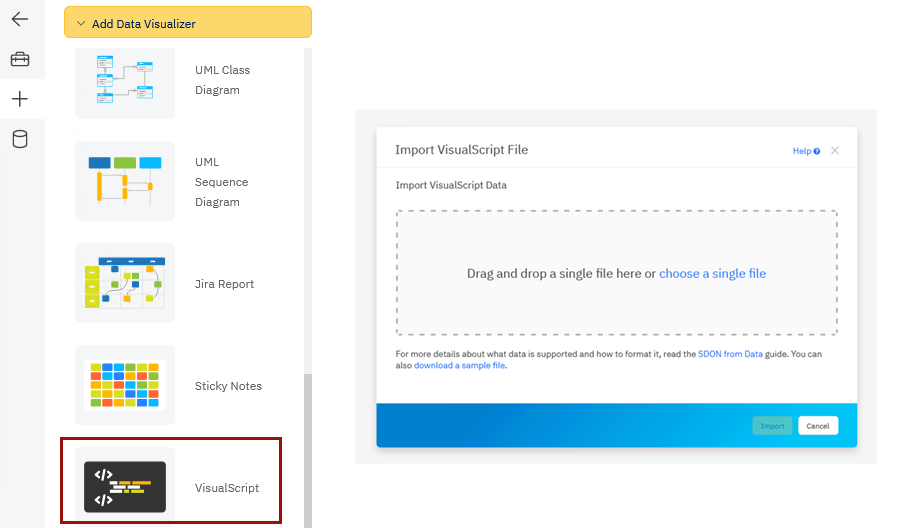 Import Visualscript