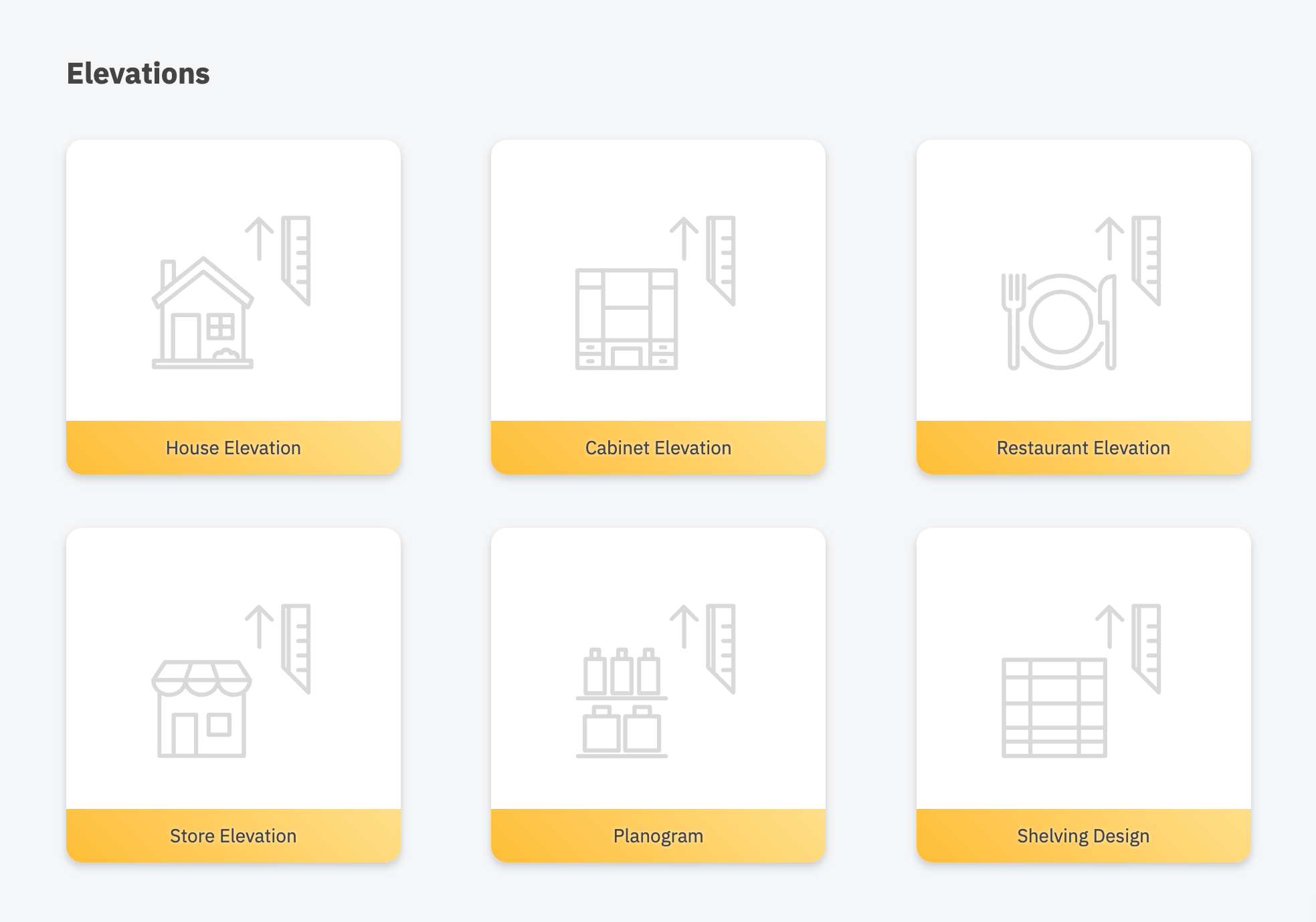 SmartDraw dashboard elevation templates