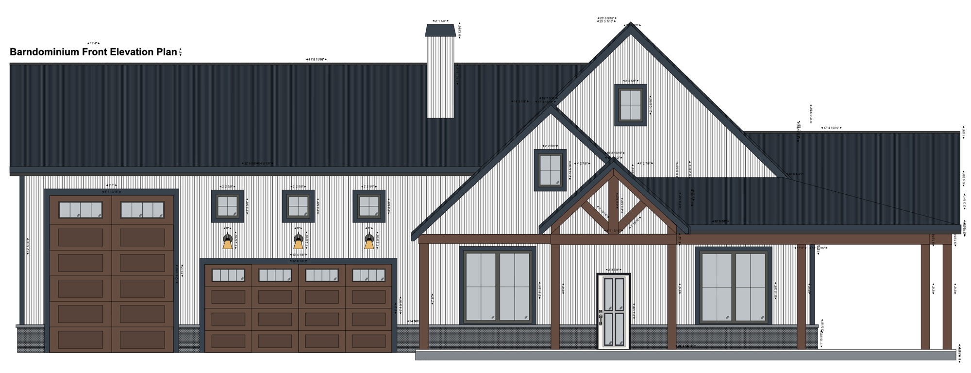 Home exterior elevation front view