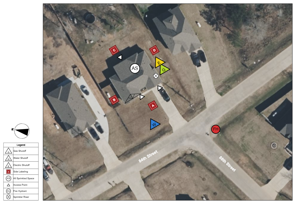 Example Image: Residential Fire Pre-Plan 
