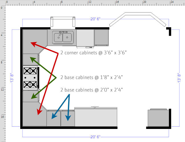 Finalized kitchen floor plan