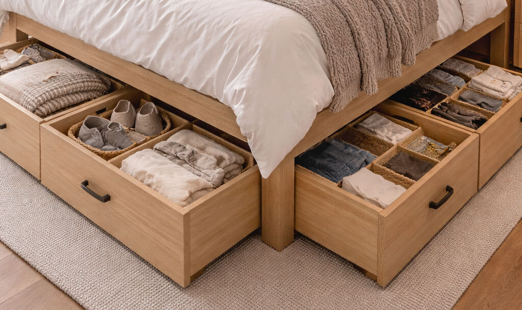 Under bed storage drawers
