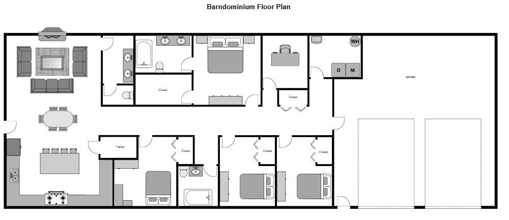 Example Image: Barndominium Floor Plan
