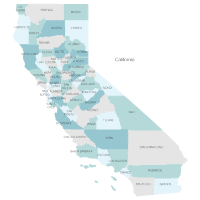 California Counties Map