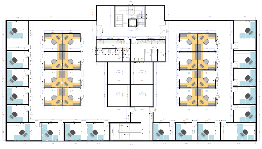 Office layout example