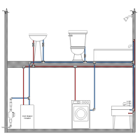 Plumbing Elevation Drawing