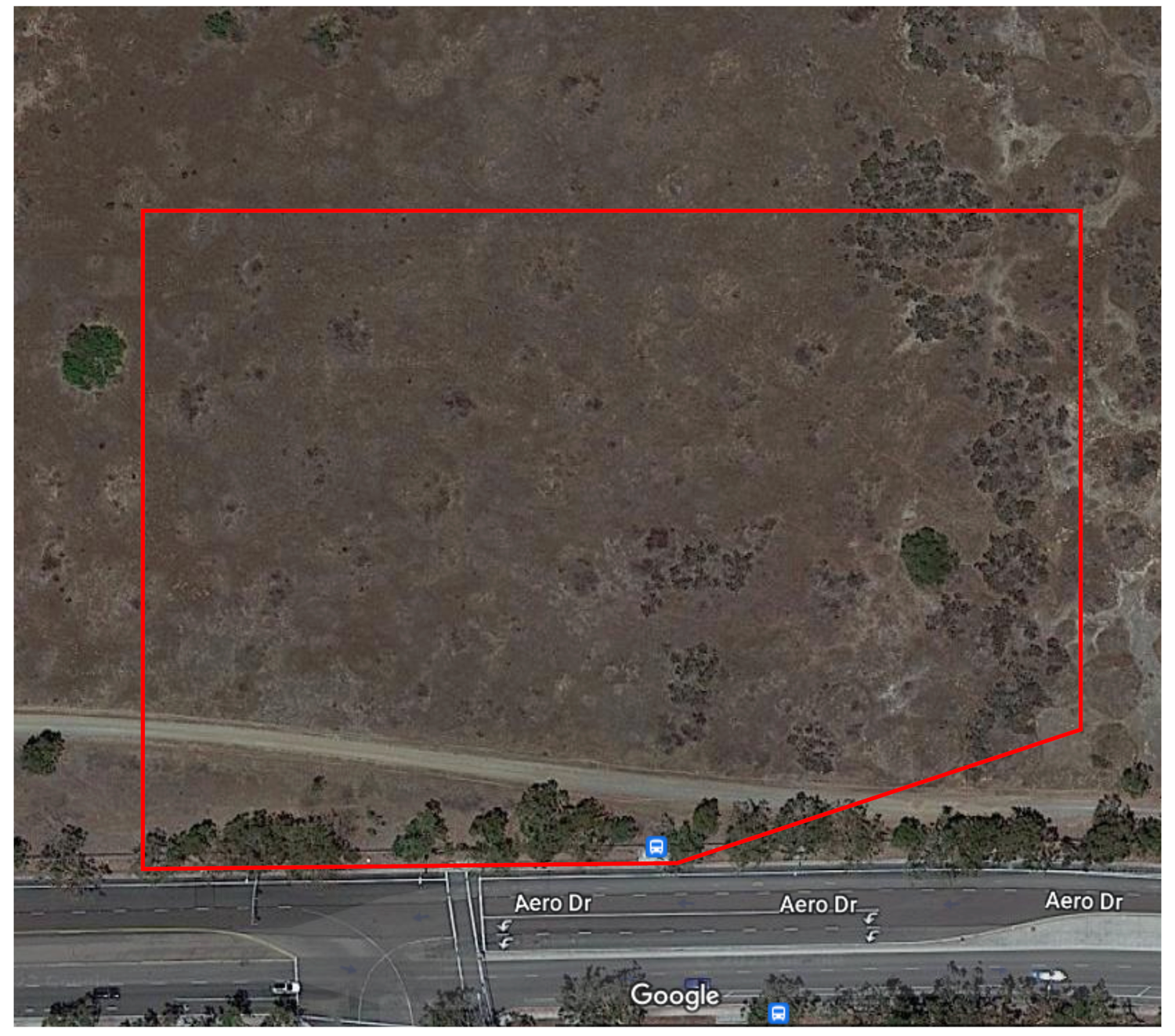 Drawing plot outline on satellite image