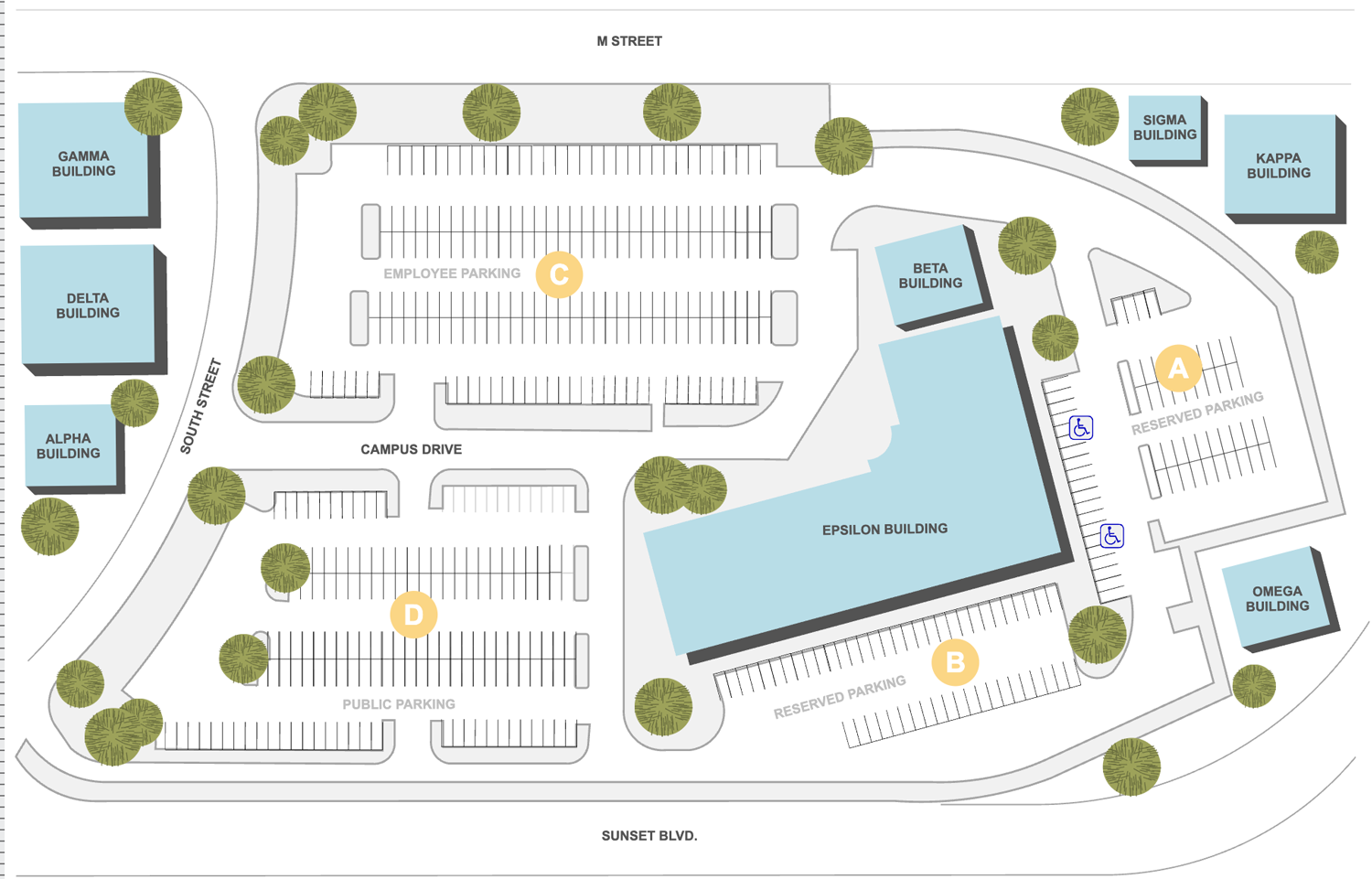 University site plan example